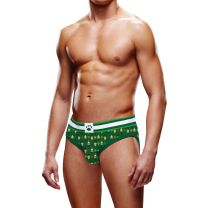 Prowler Christmas Tree Brief Green White