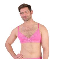 Prowler Pink Lace Bra Small