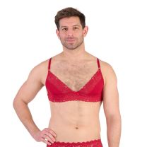 Prowler Red Lace Bra Small