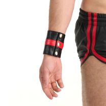 Prowler RED Leather Wrist Wallet Black/Red Small