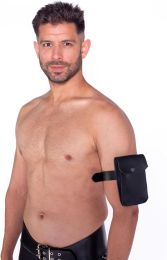 Prowler RED Leather Bicep Pouch With Adjustable Buckle