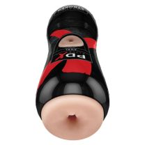 PDX Elite Vibrating Anal Stroker - Light/Black