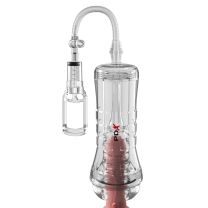 PDX Elite ViewTube Vac XXL Pump See Thru EZ Grip Pump Stroker Clear