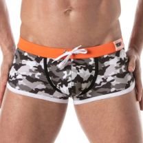TOF Paris Iconic Swim Trunk Grey Camouflage