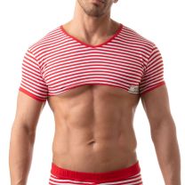 TOF Paris Sailor Crop Top Red