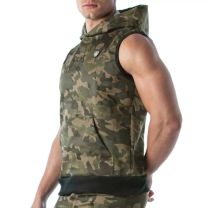 TOF Paris Army Sleeveless Hoodie Camouflage