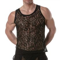TOF Paris Lace Tank Top Black