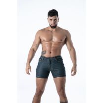 TOF Paris Raw Denim Full-Zip Shorts Large