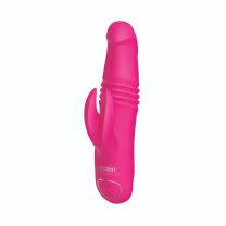 The Rabbit Company The Mini Thrusting Vibrator Hot Pink