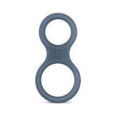 Boners Silicone Cock Ring And Ball Stretcher Grey