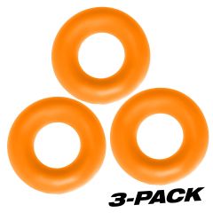 Oxballs Fat Willy 3 Pack Jumbo Cockrings Orange