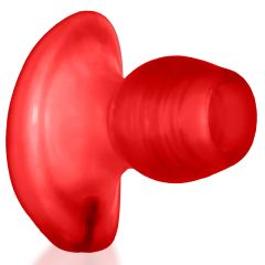 Oxballs Glowhole-2, Hollow Buttplug W/ Led Insert, Red Morph, Large