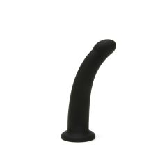 Me You Us 6" Black Curved Silicone Dildo