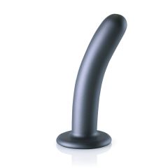 Ouch Smooth Silicone G Spot Dildo 6inch Metallic Grey