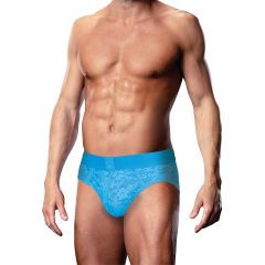 Prowler Lace Open Back Brief Neon Blue