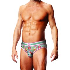 Prowler Swimming Open Brief Green Pink