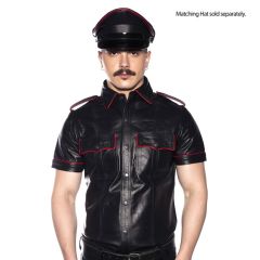 Prowler RED Police Shirt Piped Black/Red Xsmall
