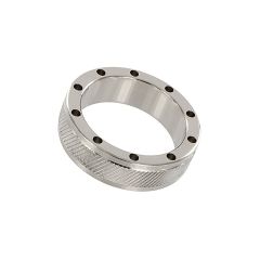 Shots Steel Cool and Knurl Cockring 4.5cm Silver
