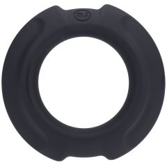 OptiMALE - FlexiSteel - Silicone, Metal Core Cock Ring - 35mm - Black