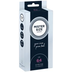 MISTER SIZE - pure feel Condoms - Size 64 mm (10 pack)