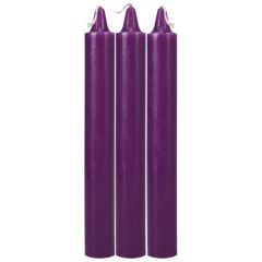 Japanese Drip Candles - 3 Pack Purple 