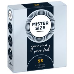 MISTER SIZE - pure feel Condoms - size 53 mm (3 pack)