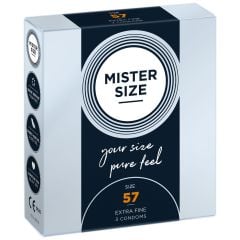 MISTER SIZE - pure feel Condoms - Size 57 mm (3 pack)
