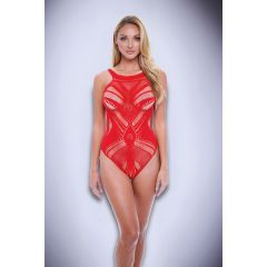 Jacquard Bodysuit  Red