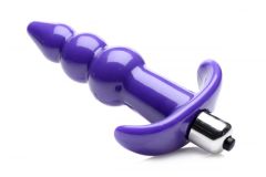Bubbling Purple Ribbed Anal Plug