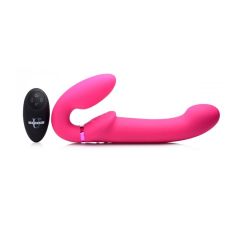 Strap U 10X Ergo-Fit G-Pulse Inflatable & Vibrating Strapless Strap-On Pink