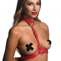 Strict Red Female Chest Harness M/L