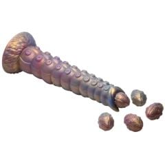 Creature Cocks Deep Invader Tentacle Ovipositor Silicone Dildo with Eggs