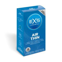 EXS Air Thin Condoms  12-Pack - Natural Latex & Silicone Lubricated Box