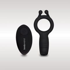 Bodywand Date Night Vibrating Couples Ring With Remote - Black 