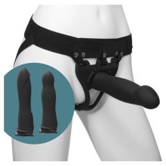 Doc Johnson Body Extensions Hollow Strap On 4 Piece Set  Black