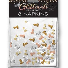 Little Genie Glitterati Penis Party Napkins