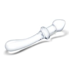 Glas 9inch Classic Curved Dual Ended Dildo