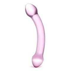 Glas 7.25inch Double Trouble Dildo Purple 