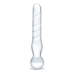 Glas 8inch Joystick Dildo Clear