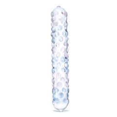 Glas 7inch Rose Nubby Dildo Purple