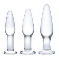 Glas Anal Training Butt Plug Set 