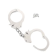 Me You Us Heavy Metal Handcuffs Silver