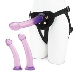 SIZE UP 4-PIECE DILDO AND HARNESS PEGGING TRAINING SET
