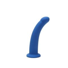 Me You Us 6" Blue Curved Silicone Dildo