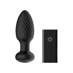 TORNADO Remote Control Rotating Butt Plug Medium - Black