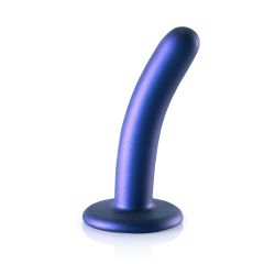 Ouch Smooth Silicone G Spot Dildo 5inch Metallic Blue