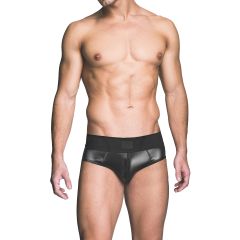 Prowler RED Wetlook Ass-less Brief Black