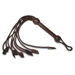 Prowler RED Brown Leather Flogger