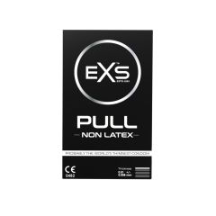 EXS PULL Condoms 3-Pack - Non-Latex & Silicone Lubricated Box