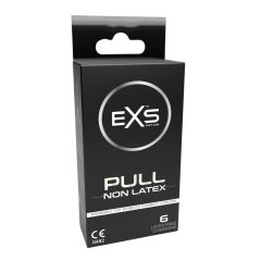 EXS PULL Condoms 6-Pack - Non-Latex & Silicone Lubricated Box
